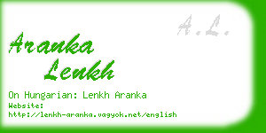 aranka lenkh business card
